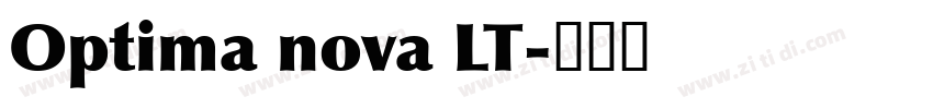 Optima nova LT字体转换